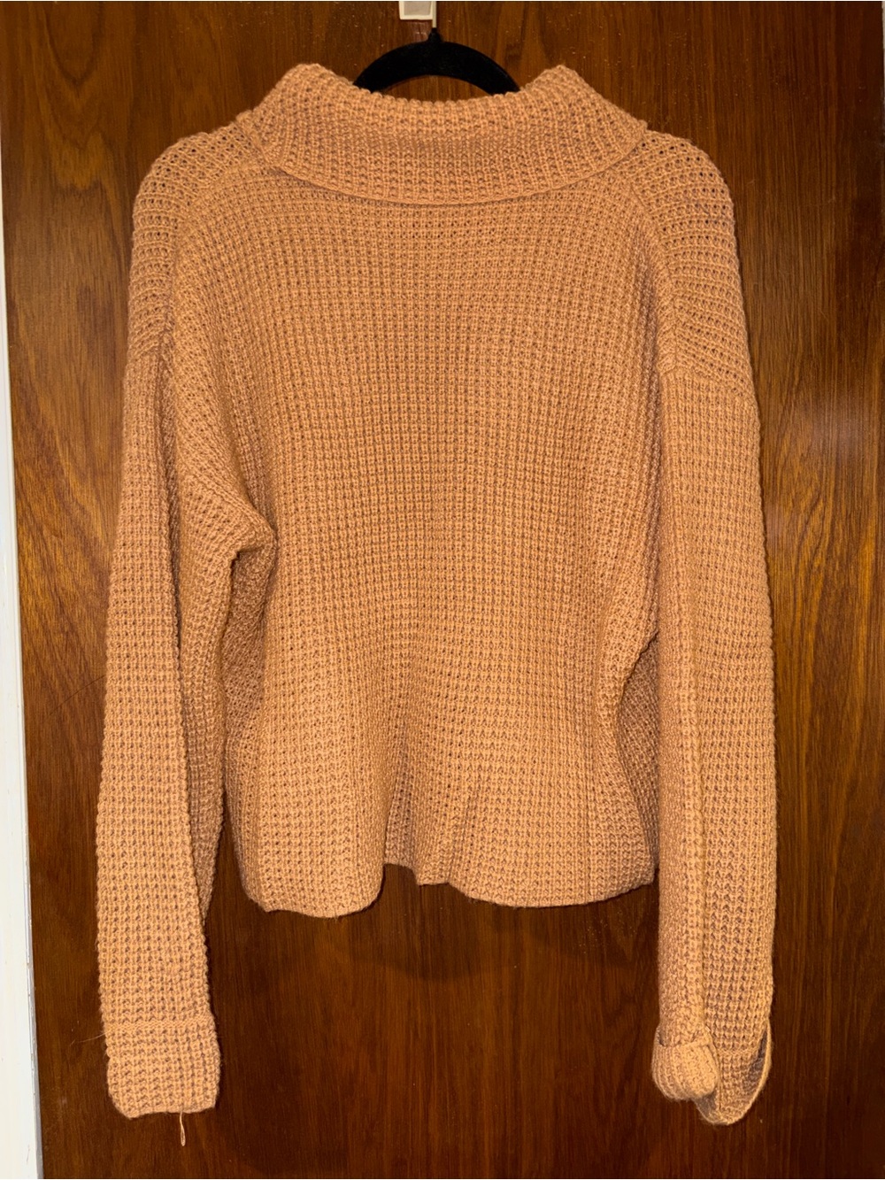 Women's Cozy Chunky Knit Sweater - Peach
